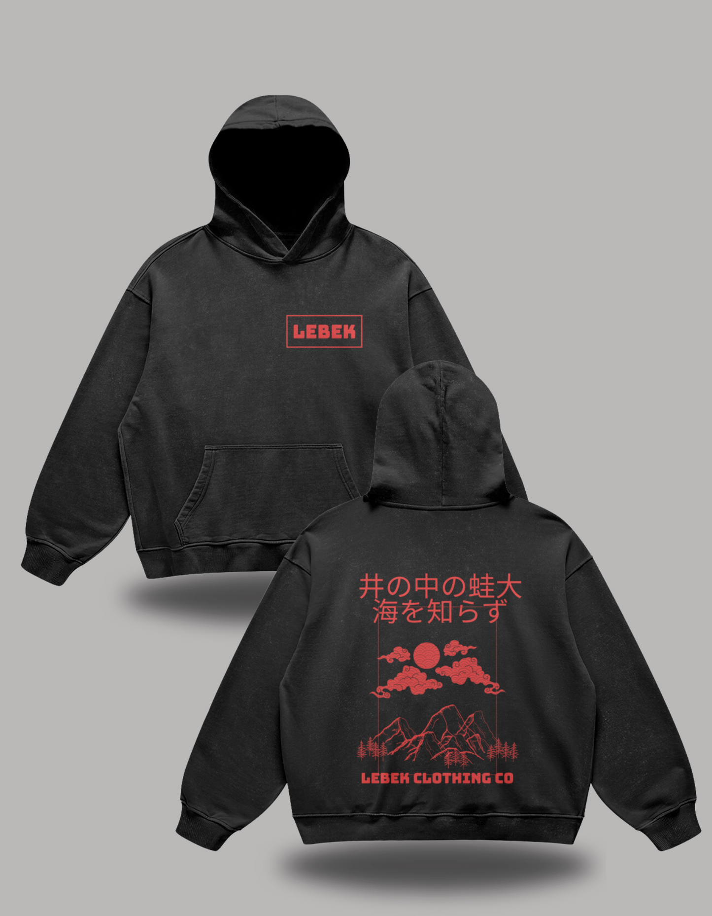 Japan Landscape Oversized Hoodie