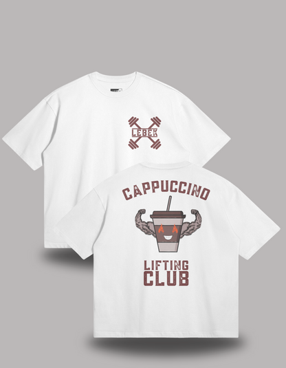 Cappuccino Lifting Club Oversized Tee