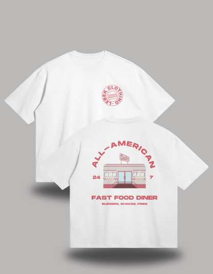 All-American Diner Oversized Tee