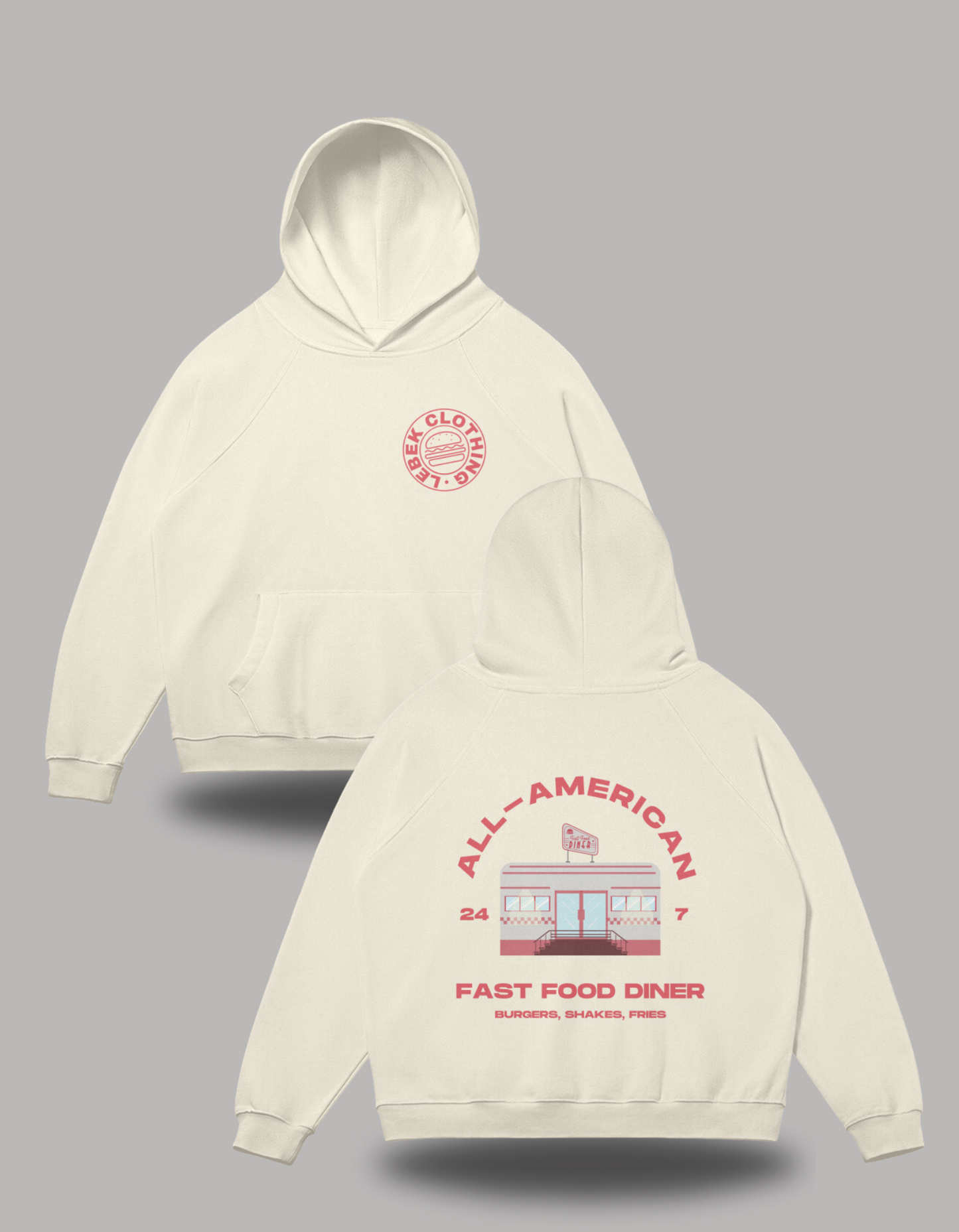 All-American Diner Oversized Hoodie