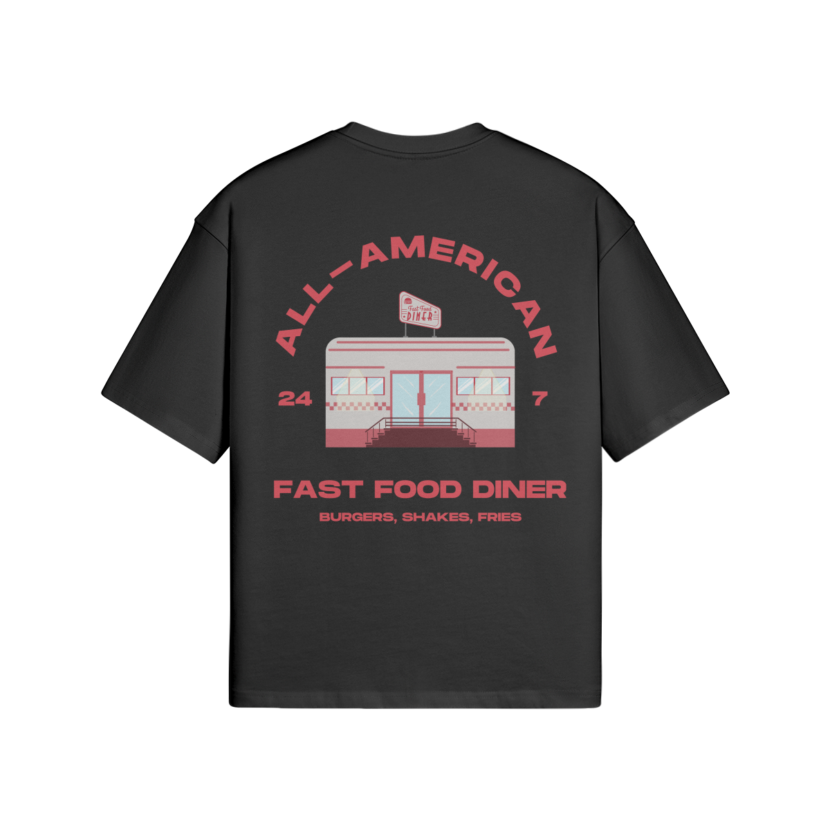 All-American Diner Oversized Tee