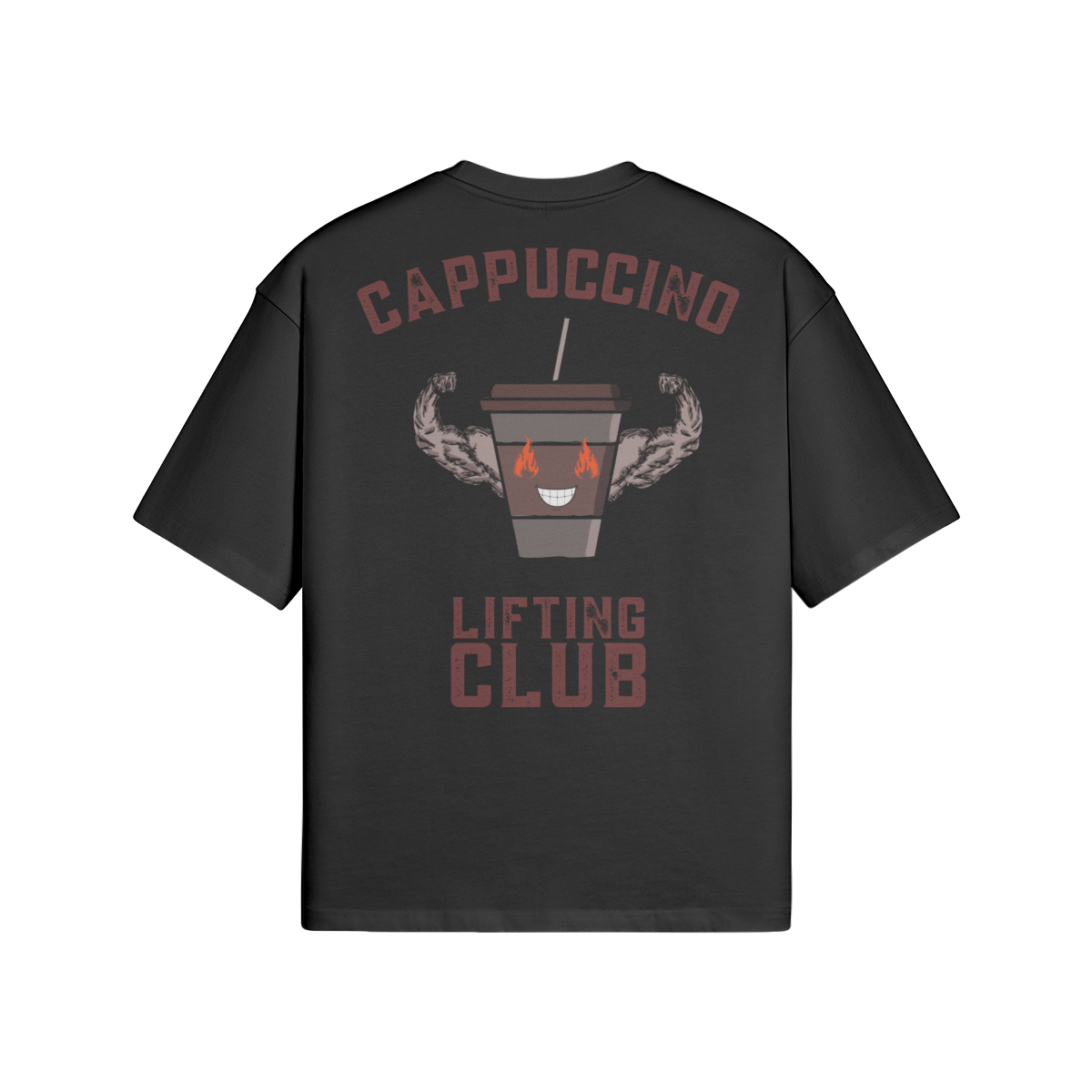 Cappuccino Lifting Club Oversized Tee