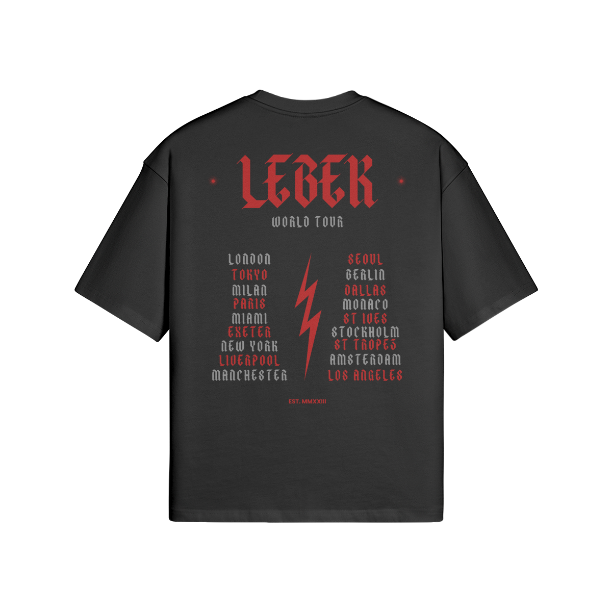 Lebek World Tour Oversized Tee