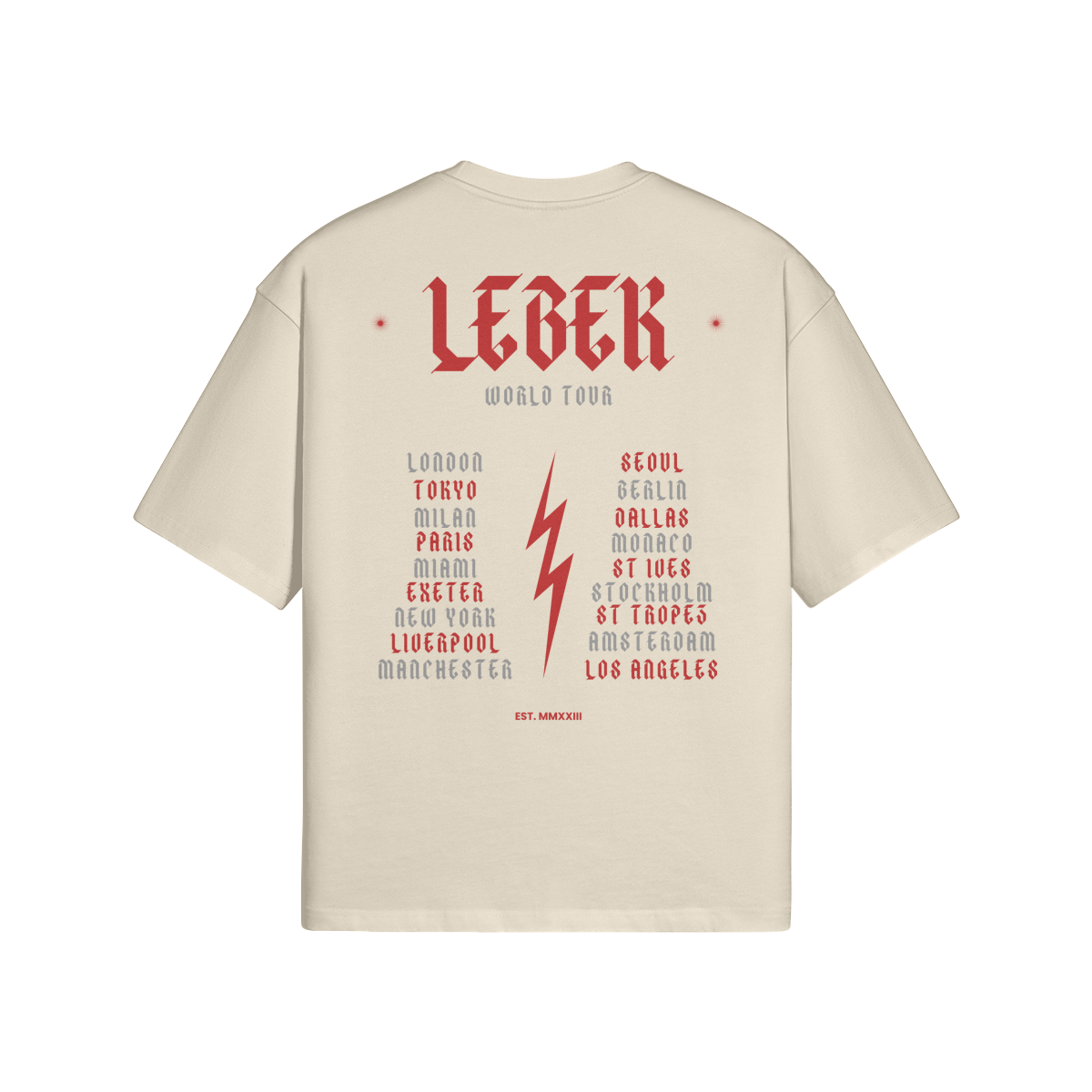 Lebek World Tour Oversized Tee